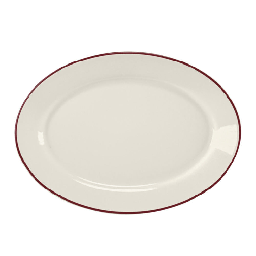 Steelite HL15763931 Rolled Edge Oval Platter 13.375" X 9.25" X 1.5" RE & NR