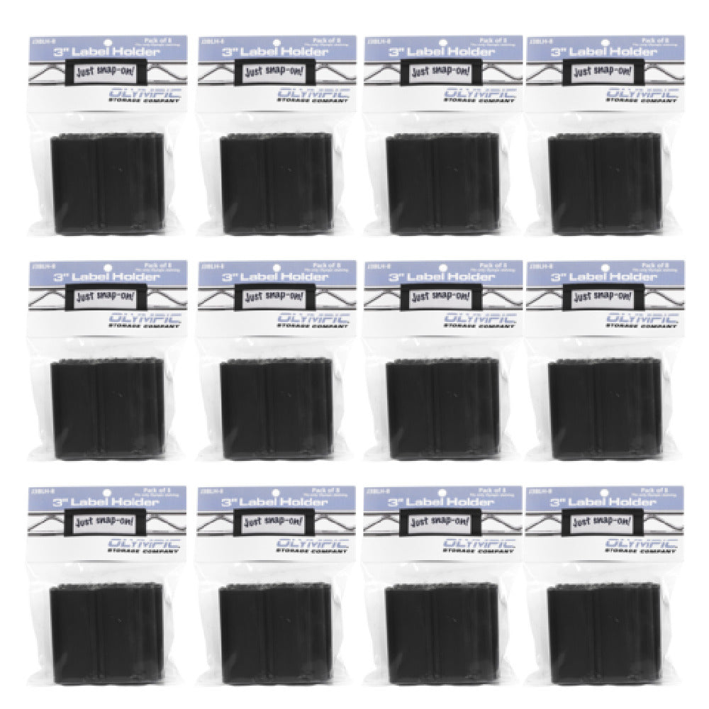 OlympicJ3BLH-CTN Point-of-Sale Label Holders 3"W X 1-1/4"H Snap-on