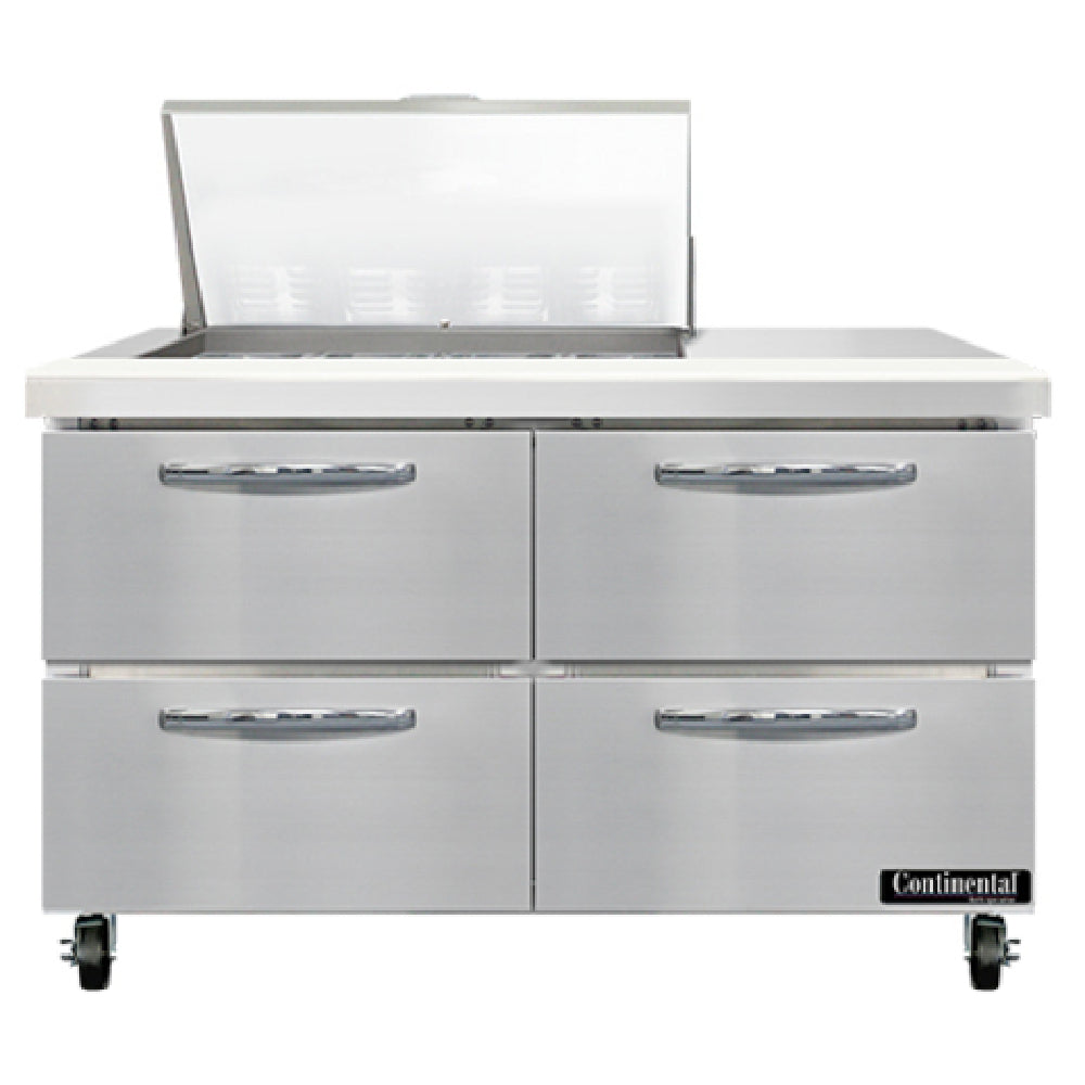 Continental Refrigerator SW48N12M-D Mighty Top Sandwich Unit 48"W 13.4 Cu Ft Capacity