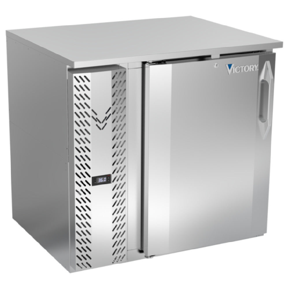 Victory VBB36HC-F-S - Back Bar Refrigerator, Food Rated, One-section