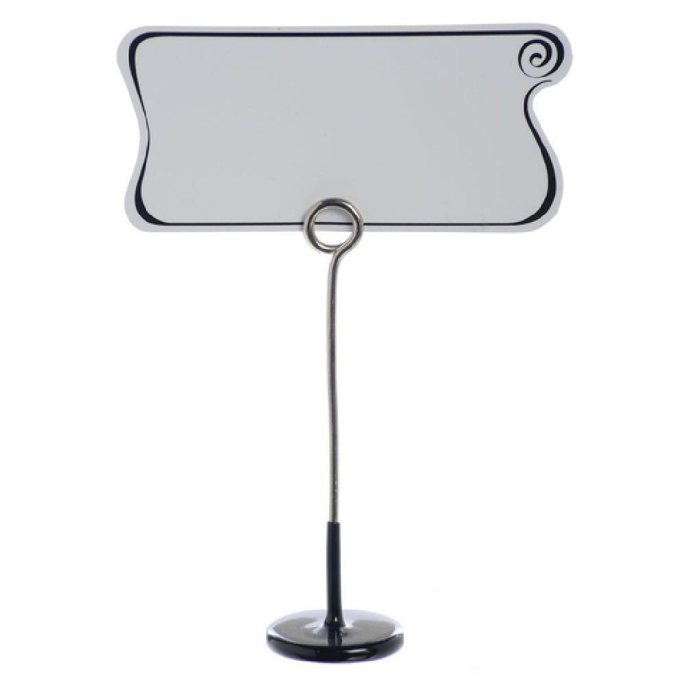 Hubert 99474 - Sign Holder, 4-1/4"H, Nickel-plated Wire