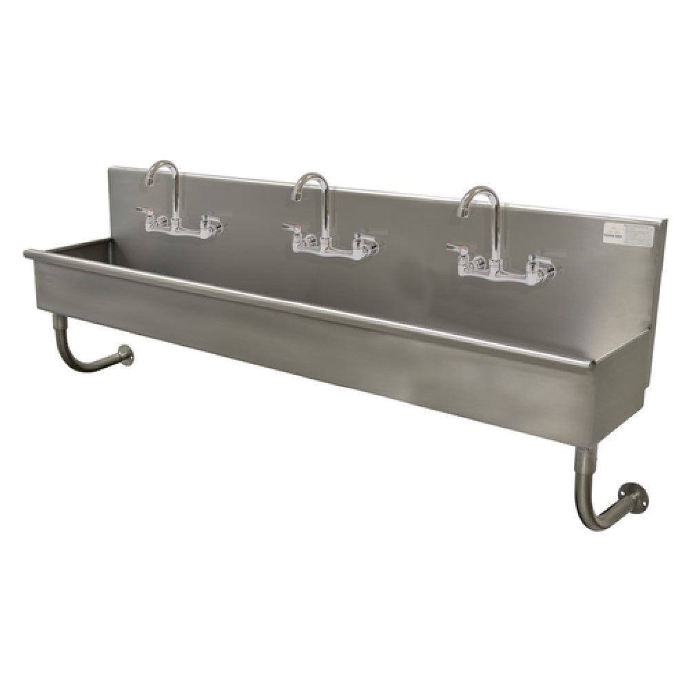 Advance Tabco 19-18-72-F Multiwash Hand Sink Wall Mounted Includes (3) Faucets