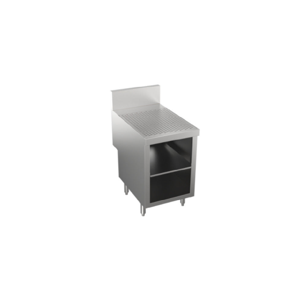 Krowne KRS-SD18 - Stadium Series Underbar Drainboard With Cabinet Base & Locking Hinged Door