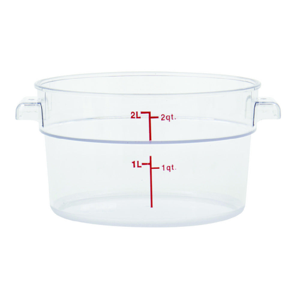 Hubert 78724 - Hubert® Food Storage Container, 6-3/4" Dia. X 4-1/4"D, Round