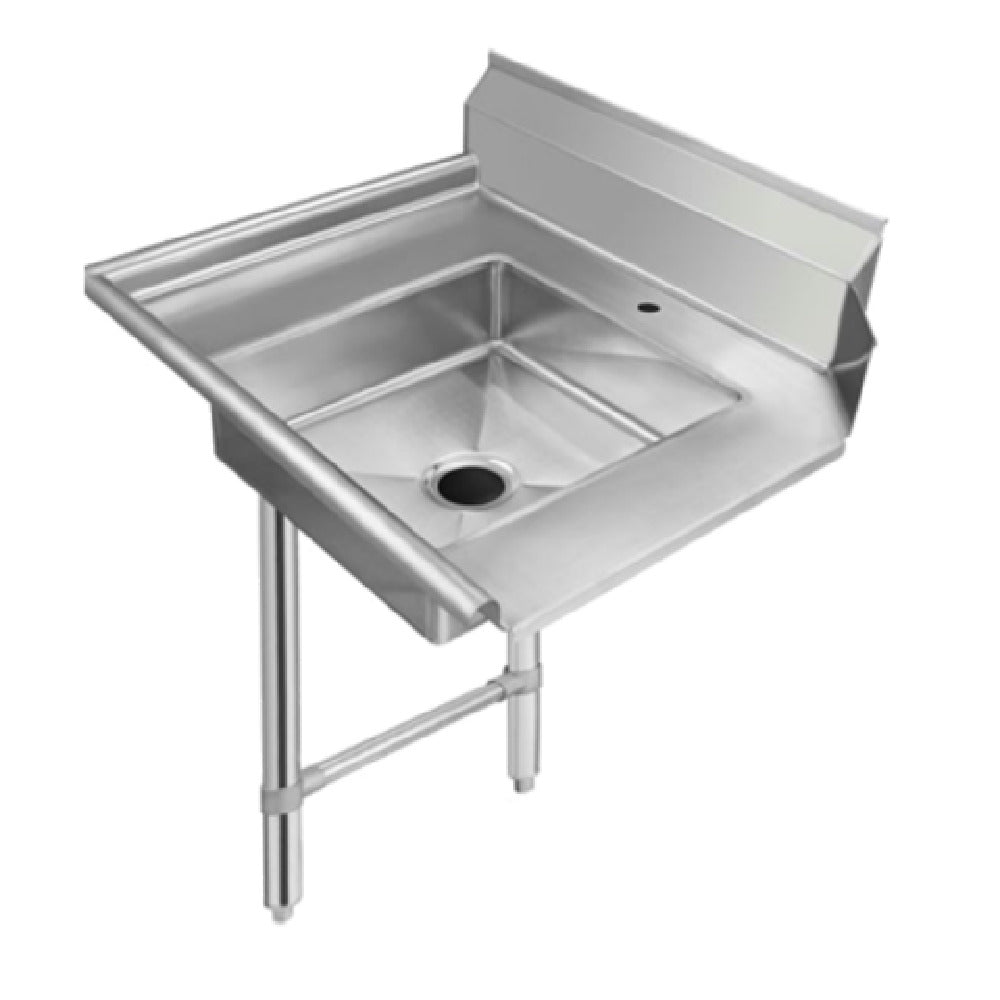 Klinger's Trading SDT92L Soiled Dishtable 92"W X 30"D 16/304 Stainless Steel Top