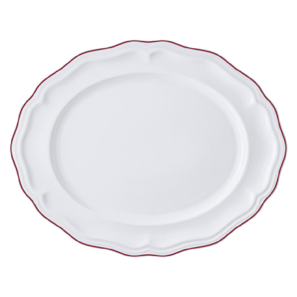 Steelite 62572FP817 Oval Platter 13.0" X 10.5" X 1.0" Adelina