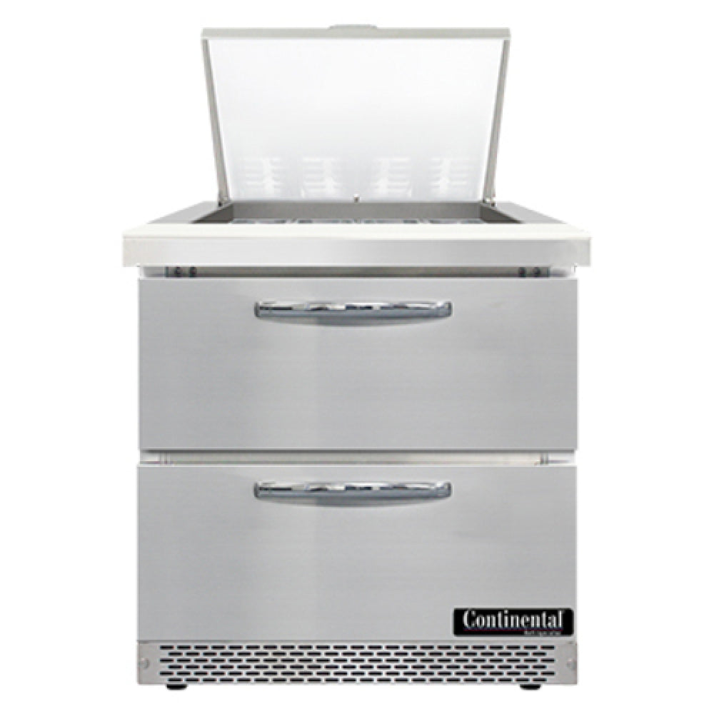 Continental Refrigerator SW32N12M-FB-D Mighty Top Sandwich Unit Front Breather