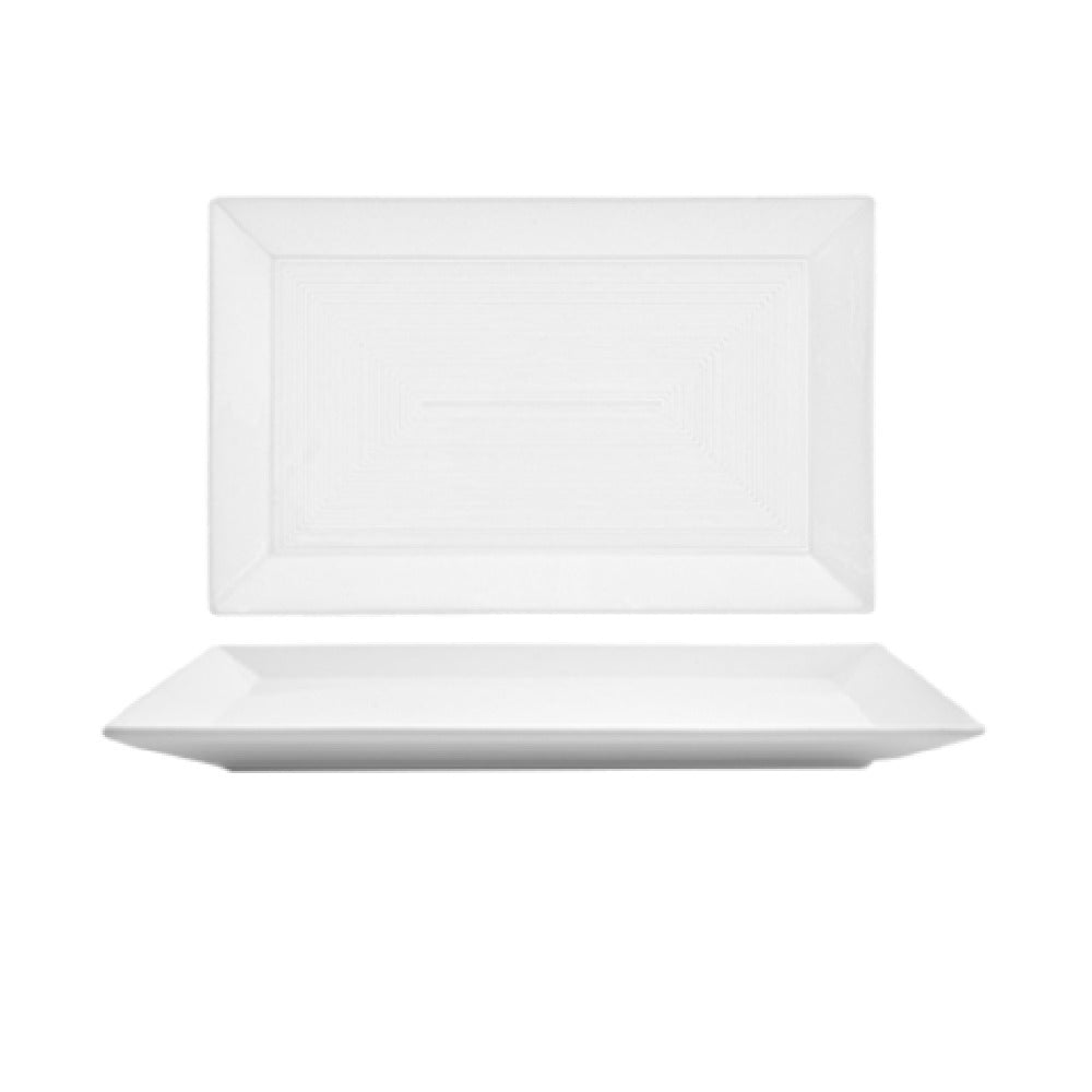 FOH DSP002WHP22 Spiral® Plate 11" X 7" Rectangle