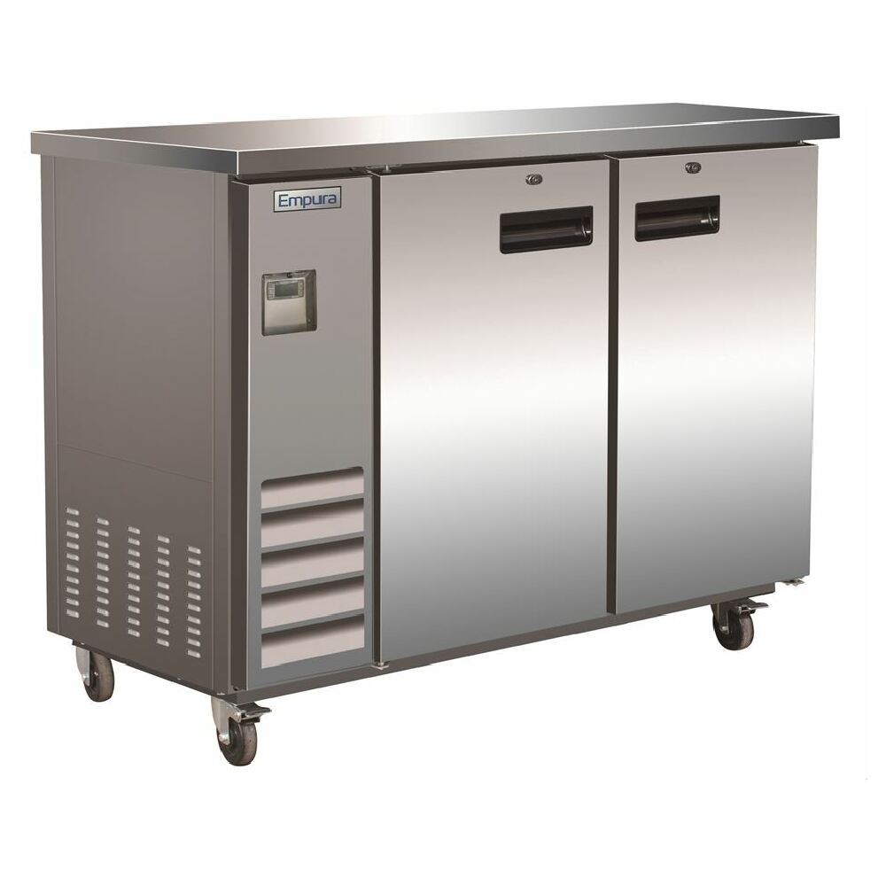 Empura Refrigeration E-KBB48-2-S Back Bar Cooler 2 Swing Solid Doors 49"W X 24.4"D X 41.8"H