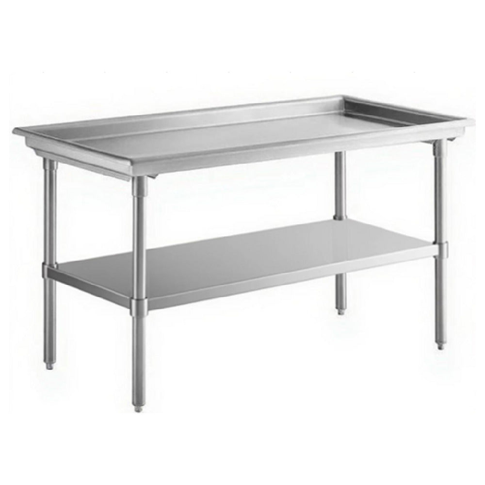 Klinger's Trading DST3061 - Dish Sorting Table, 61"W X 30"D X 35"H, 16/304 Stainless Steel Construction