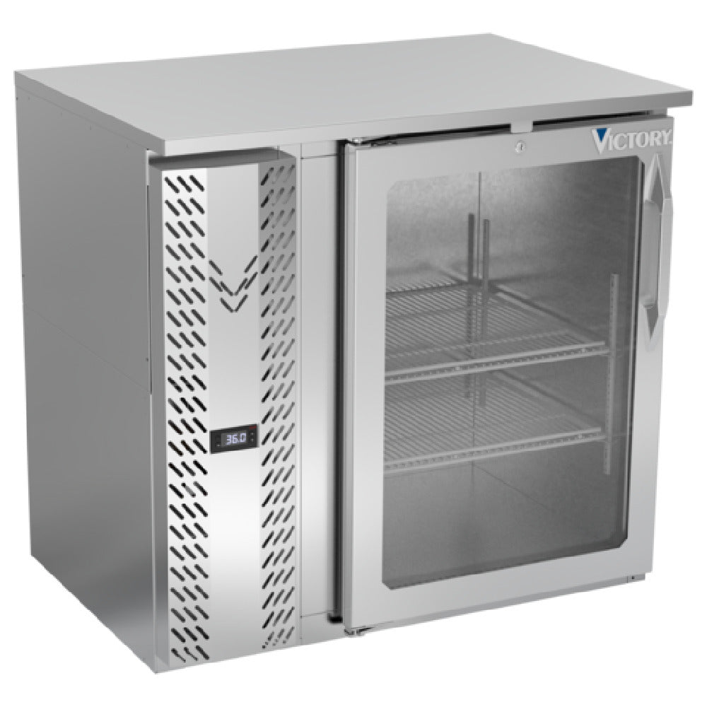 Victory VBBN36HC-G-S - Back Bar Refrigerator, One-section, 36"W X 25-11/16”D X 34"H