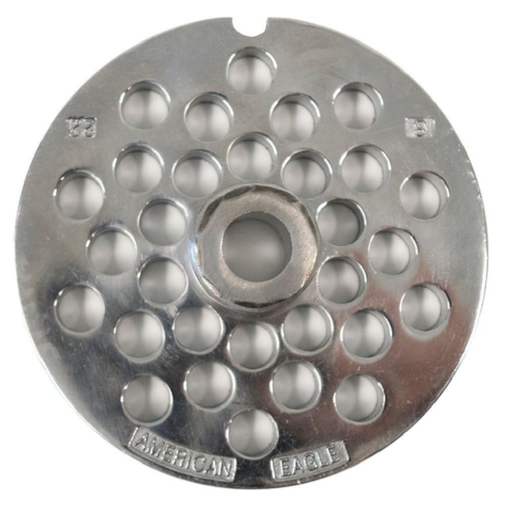 American Eagle Food Machinery AE-G22N/06-08 Grinder Plate #22 Head 5/16” (8mm) For AE-G22N/G22NH