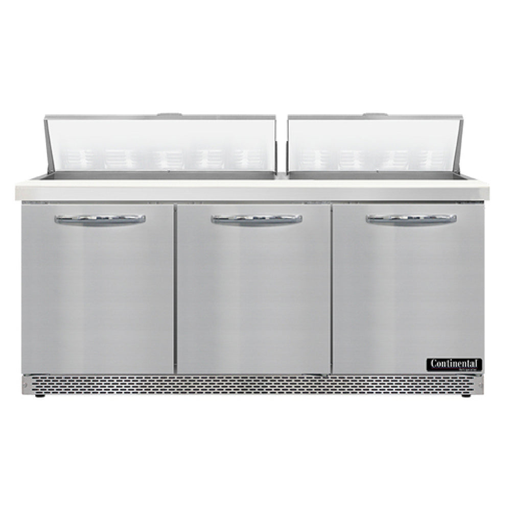 Continental Refrigerator SW72N18-FB Sandwich Unit Front Breather 72"W