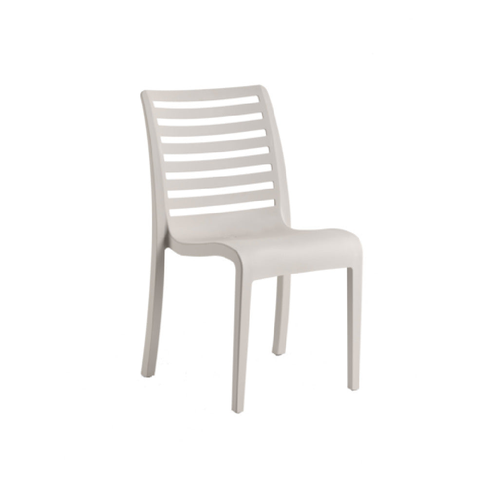 Grosfillex UT947581 - Astoria Stacking Sidechair, 20.9"W X 23.4"D X 34.7"H, Technopolymer With Air Molding Technology