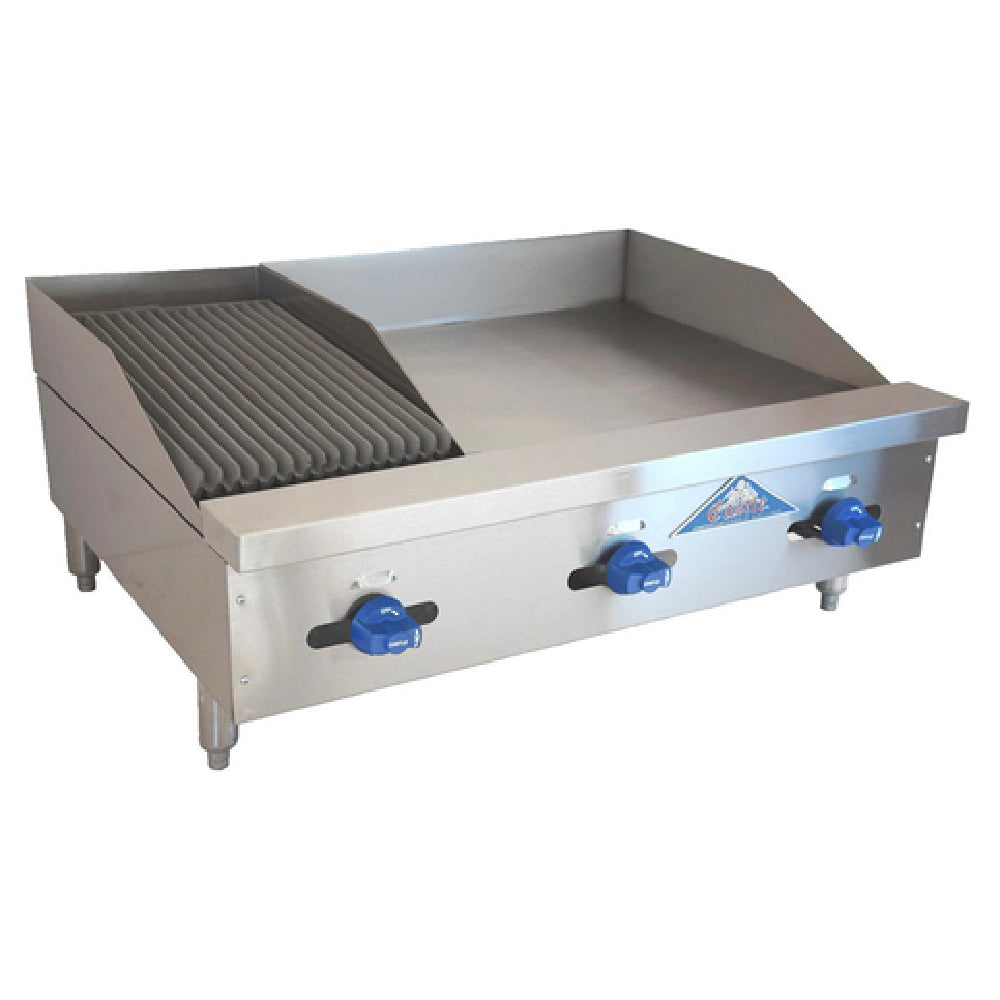 Comstock-Castle 3236-24-1RB Char-Broiler/Griddle Combination Countertop Gas