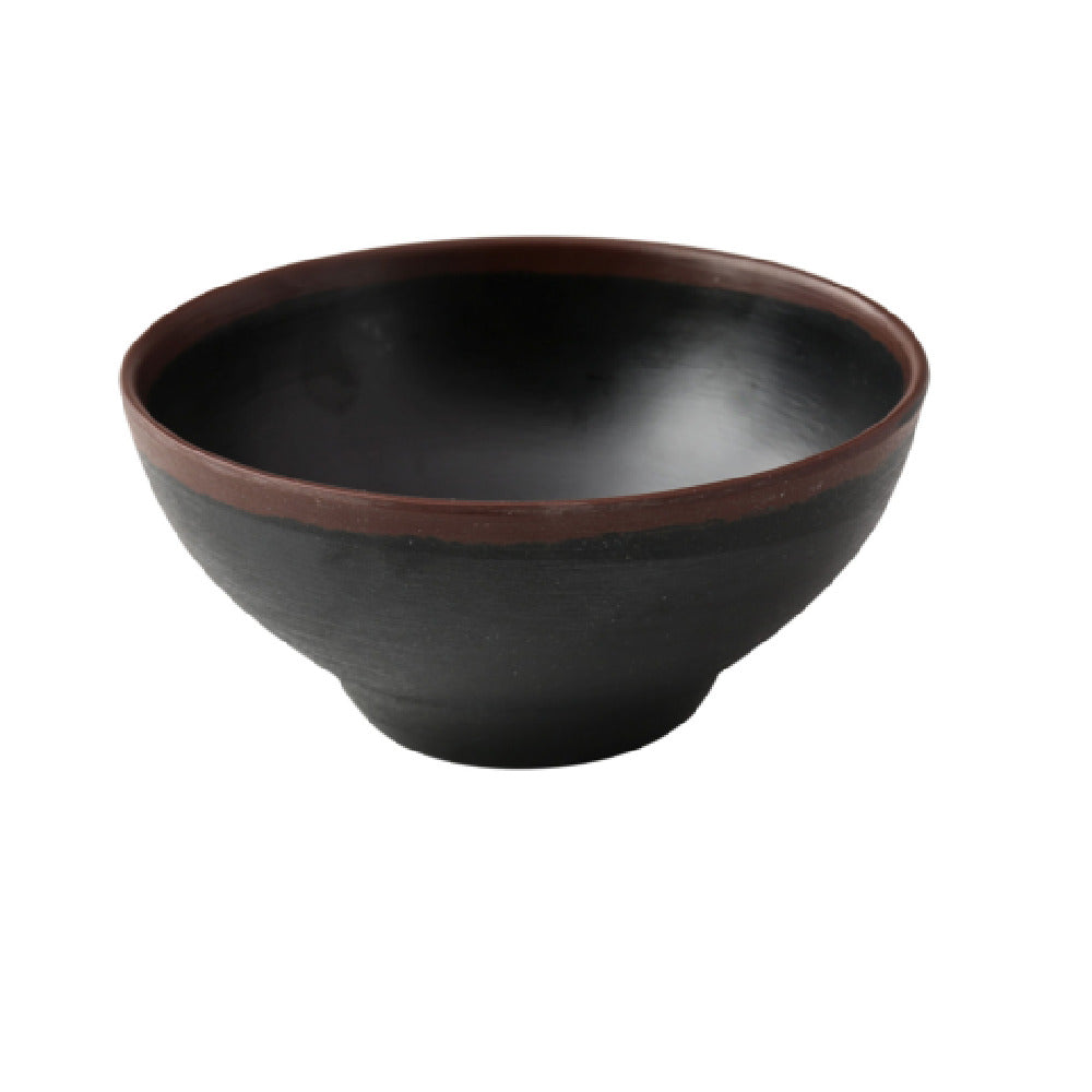 Yanco NA-606BK Nature Art Noodle Bowl 6-1/2"dia. X 3"H 28 Oz