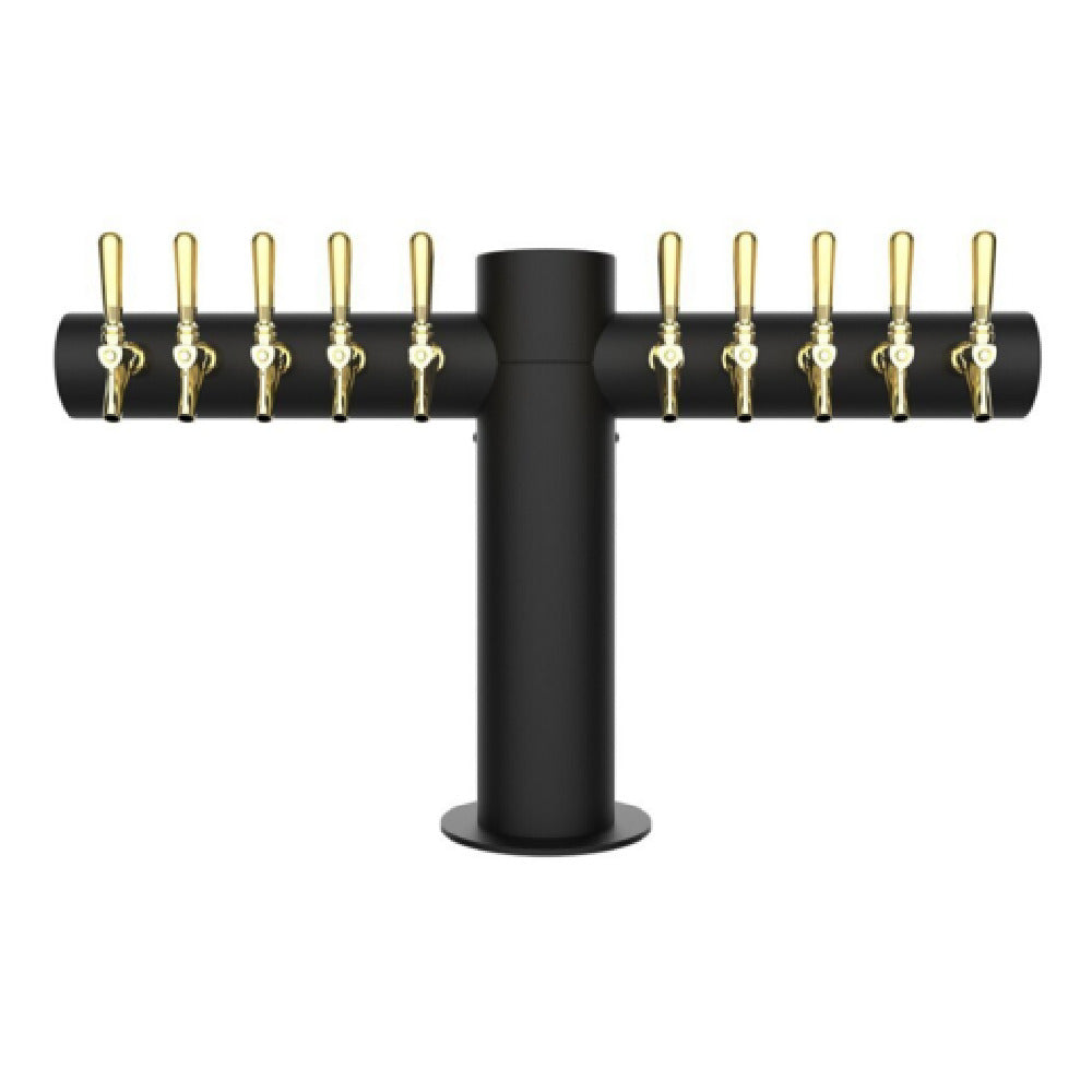 Micro Matic METRO-T-10MBKR Metropolis "T" Tower 10 Faucet Powder Coat Matte Black