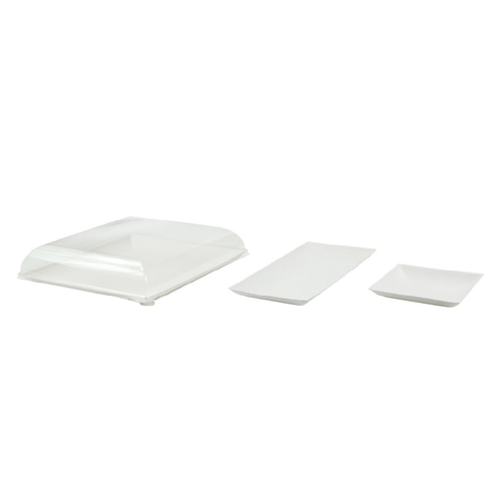 PacknWood BCHIC193 - VIP Set, Includes: (1) Bio N Chic White Sugarcane Plate - 7 X 7in - 100 Pcs (210BCHIC180)