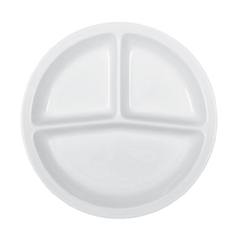 Bauscher Hepp 592424 - Compartment Plate, 10-1/5" Dia., 3-compartment