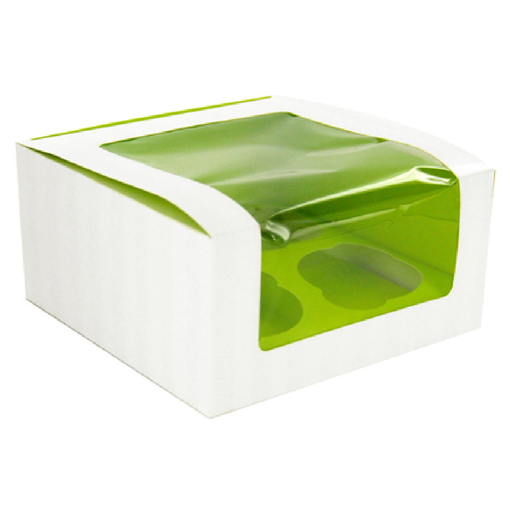 PacknWood 209BCKF4 - Cupcake Box, 6.7" X 6.7" X 3.3"H, Rectangular
