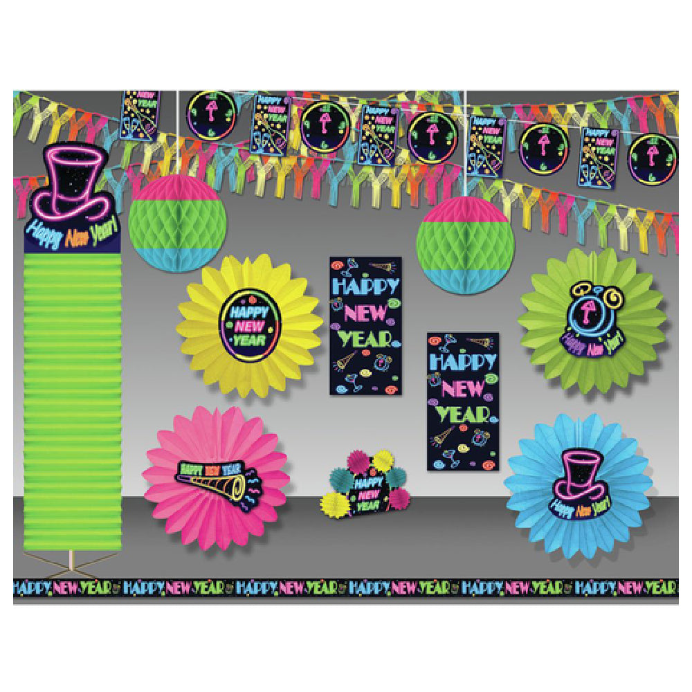 Hubert 26843 - Decoration Kit, New Year's, 2000 Sq. Ft.
