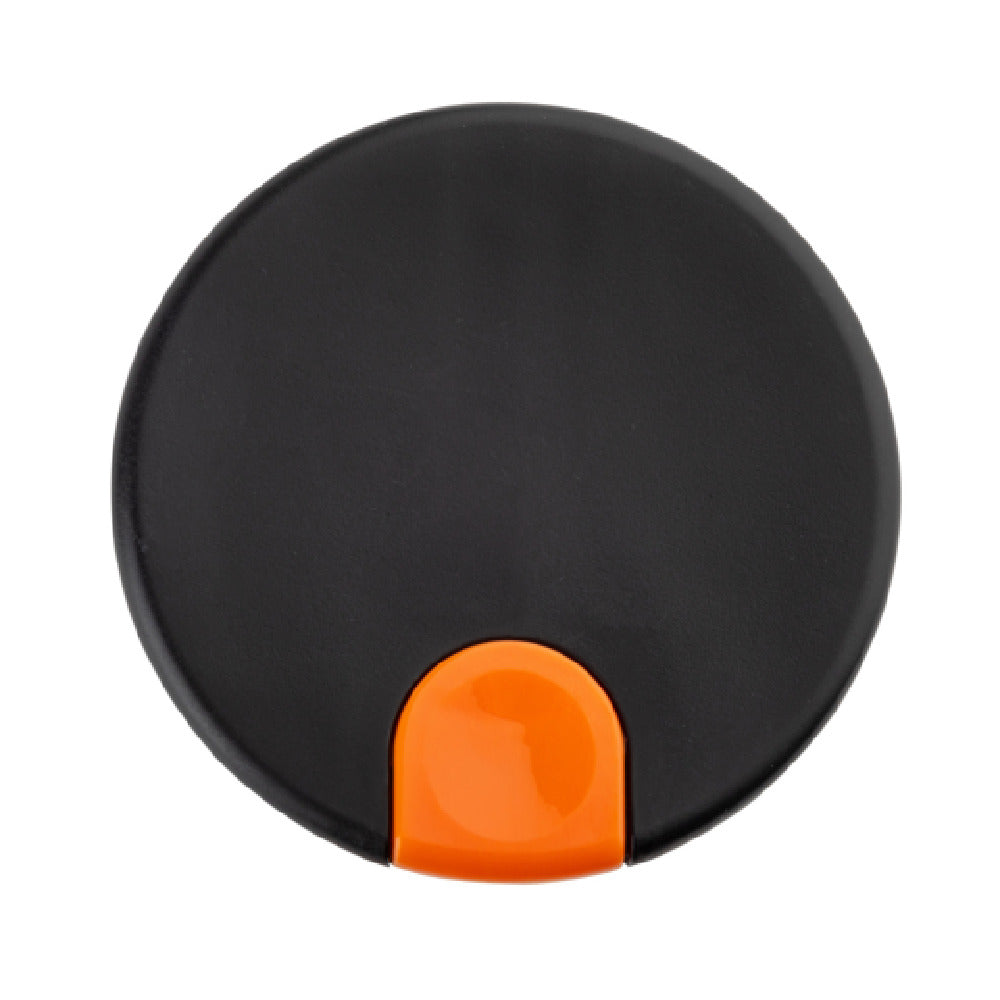 Tablecraft 12673 Decaf Lid 3.5" X 3.5" X 2.125" Orange Thumb Press