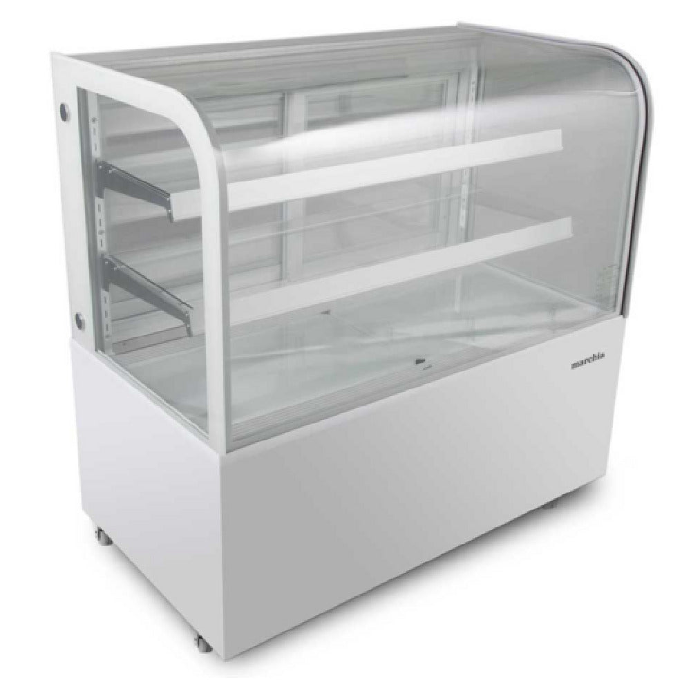 USR Brands MB48-W Marchia Refrigerated Bakery Display Case 47-4/5"W 14.1 Cu. Ft. Capacity