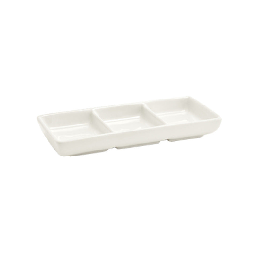 FOH DSD017BEP23 Catalyst® Divided Dish 3-compartment 3 Oz. (1 Oz Per Bowl)