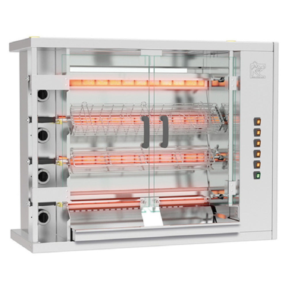 Rotisol FF1175-4G-SS_NAT FauxFlame™ Rotisserie Oven Gas Countertop Model