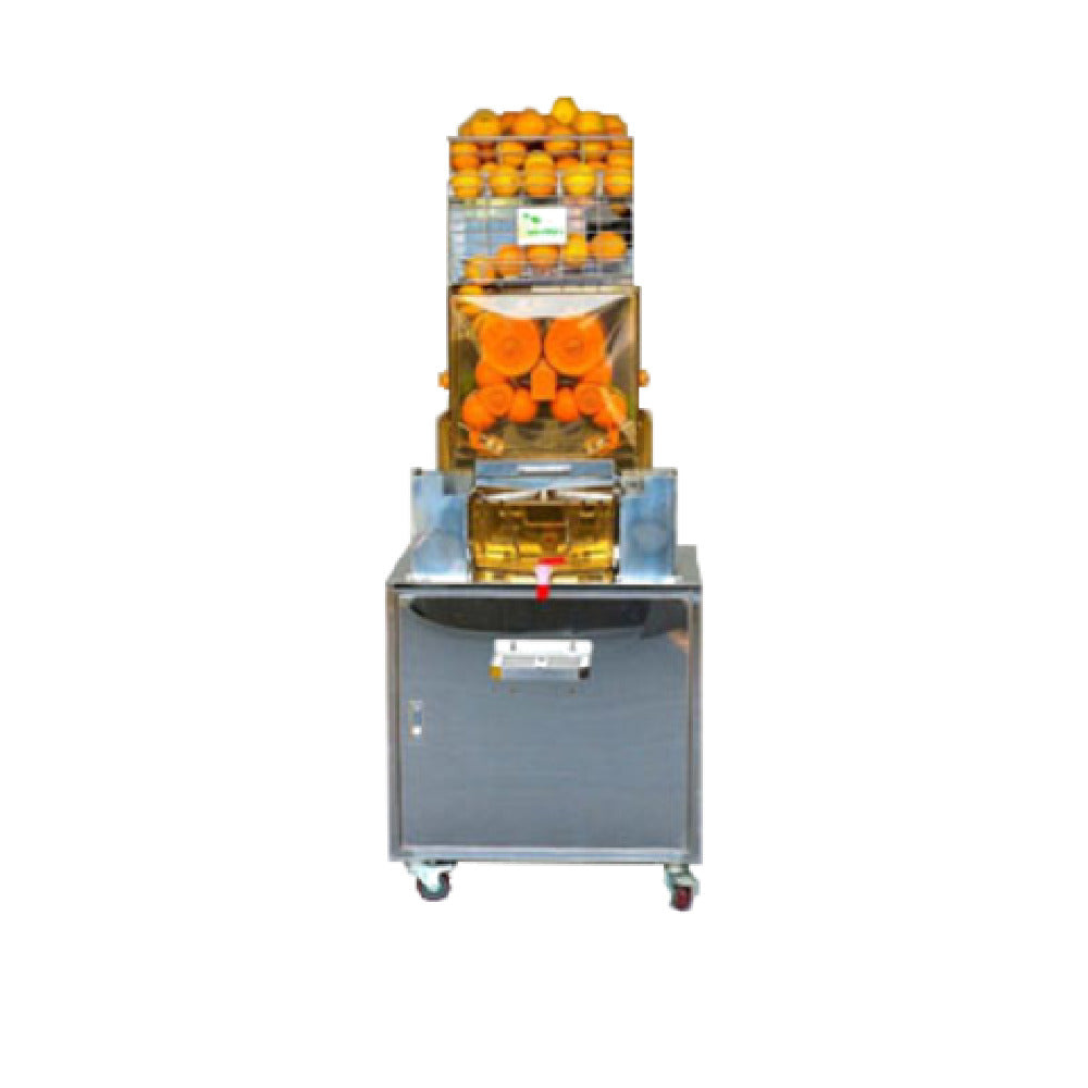 Juicernet JM20 AUTOMATIC FEED (ON CART) - JuiceMatic Autofeed Citrus Juicer, On Stainless Steel Cart With Wheels
