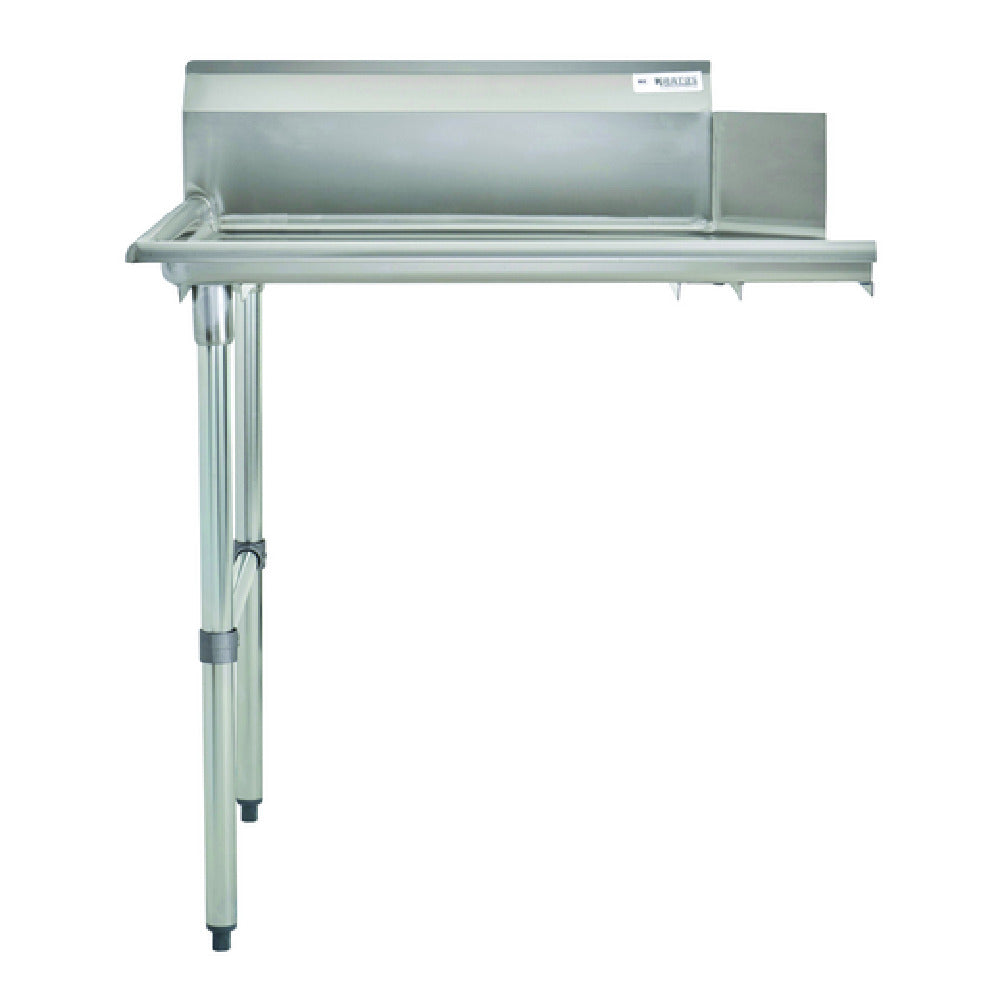 Hubert 77834 - Kratos Clean Dishtable, 48"W X 30"D X 44-3/4"H, 16 Ga 304 Stainless Steel