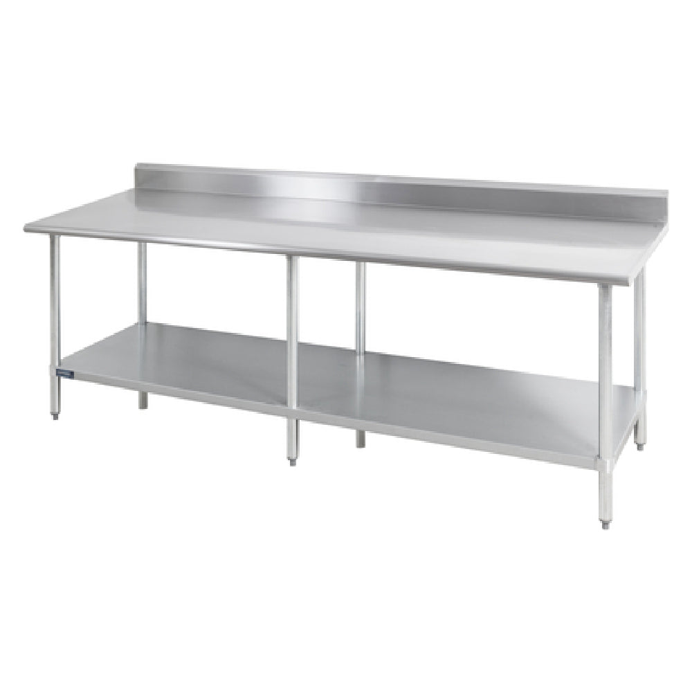 Sapphire Manufacturing SMTB-2496G Work Table 96"W X 24"D 18/400 Stainless Steel Reinforced Top