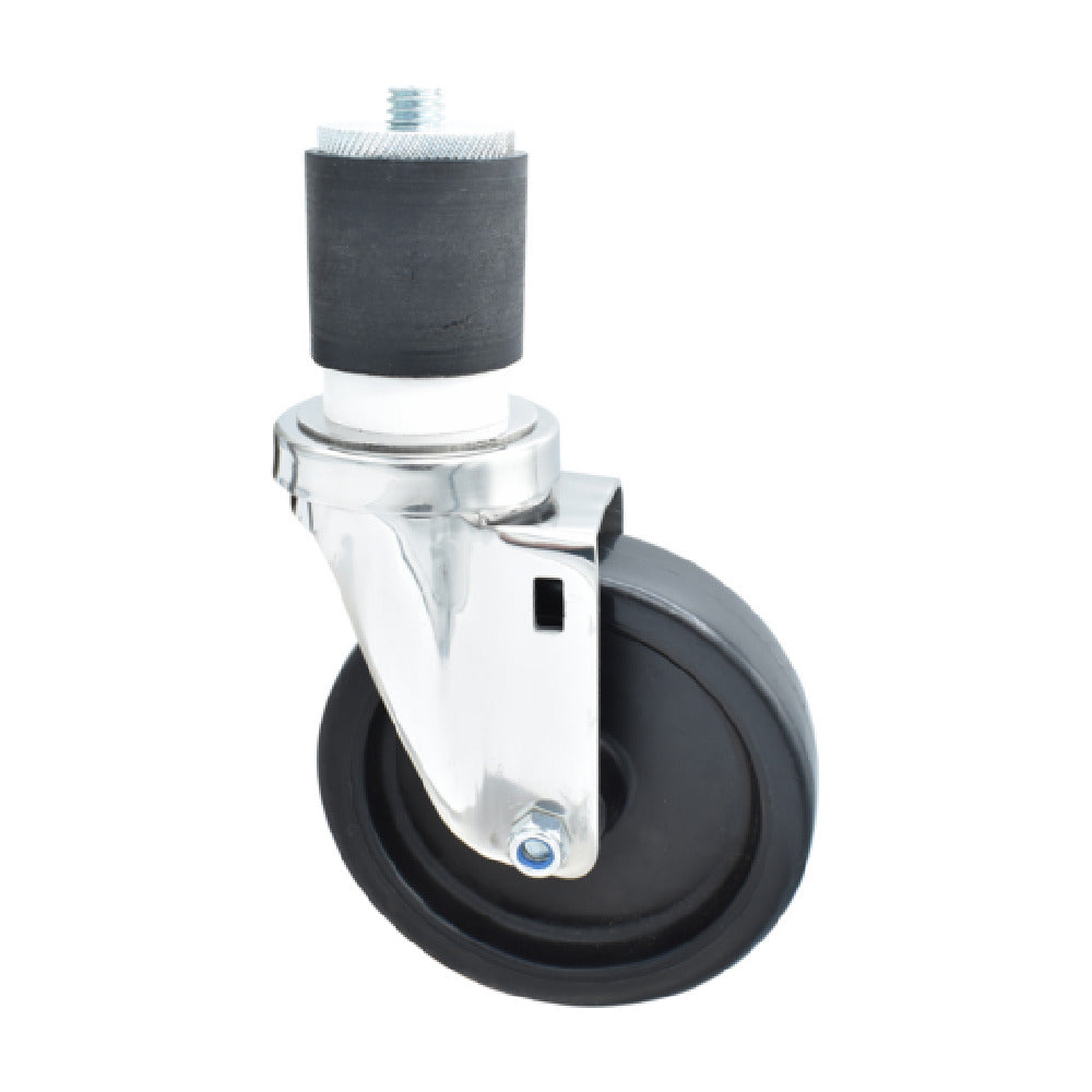BK Resources 5SS-4RA-LDP - Swivel Caster, 2" Expanding Stem, 5" Polyolefin Wheel
