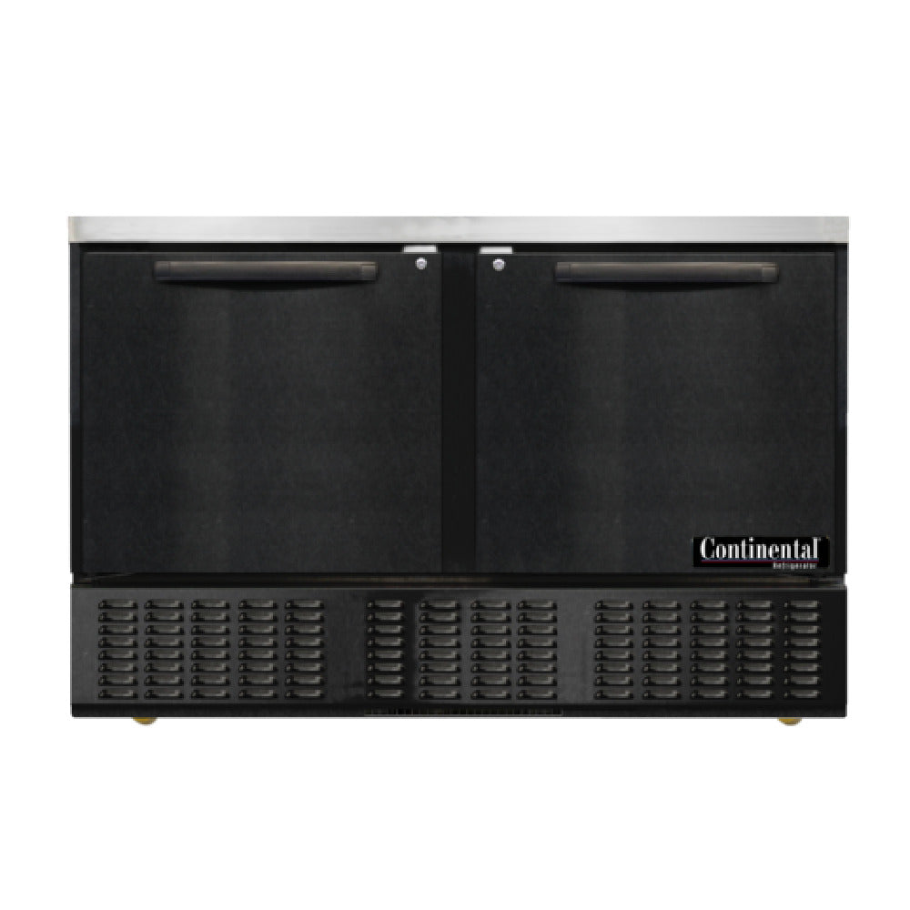 Continental Refrigerator UC48SN-B Undercounter Refrigerator Shallow Depth 48"W