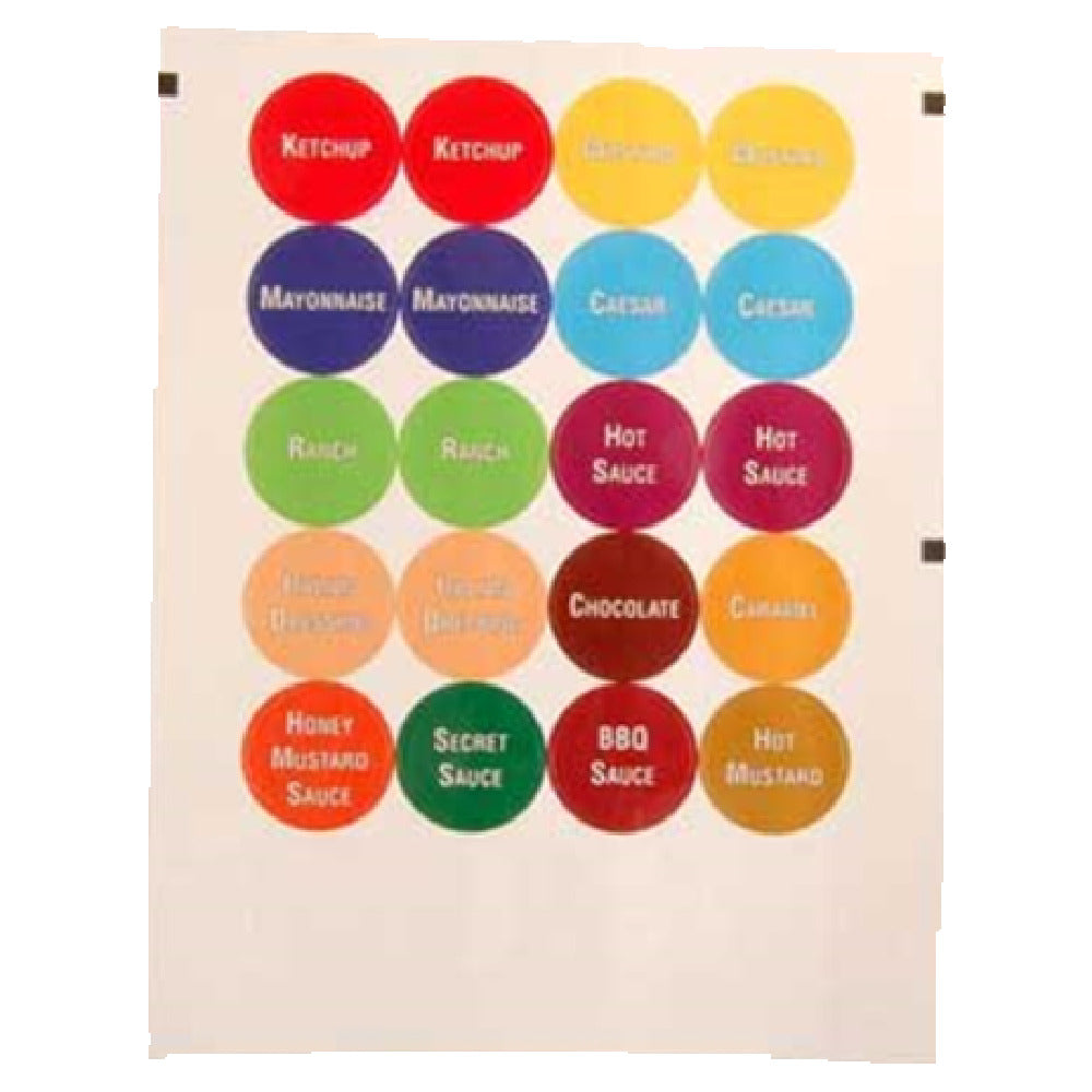 Franklin Machine Products 280-1772 FIFO Cap Labels Includes (3) Sheets Of (12) Blank Labels & (60) Pre-printed (pack Of 3 Sheets Of 24)