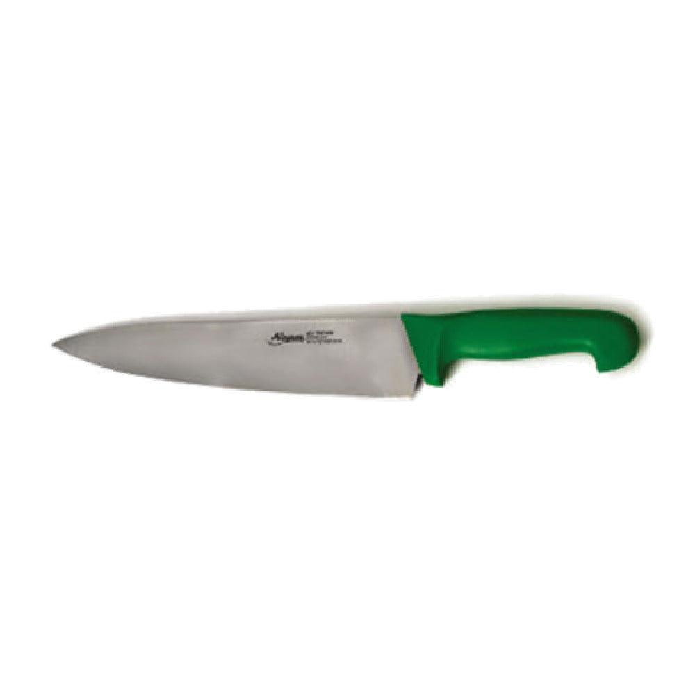 Alegacy Foodservice Products PC12910GR ColorCode Cook's Knife 10" Blade Rigid Molybdenum Stainless Steel Blade