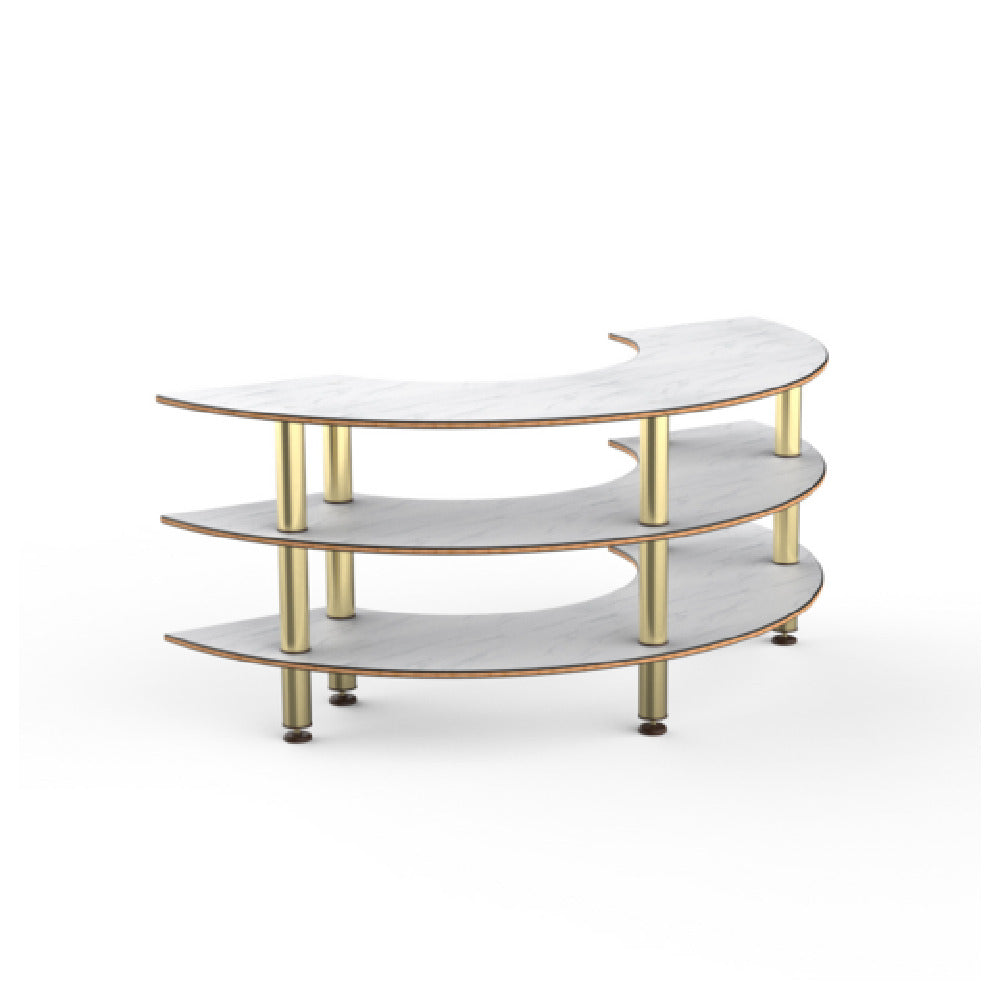 Steelite MGCMSX01CBXF - Modular Creative Curved Unit White Carrera Brushed, Modular