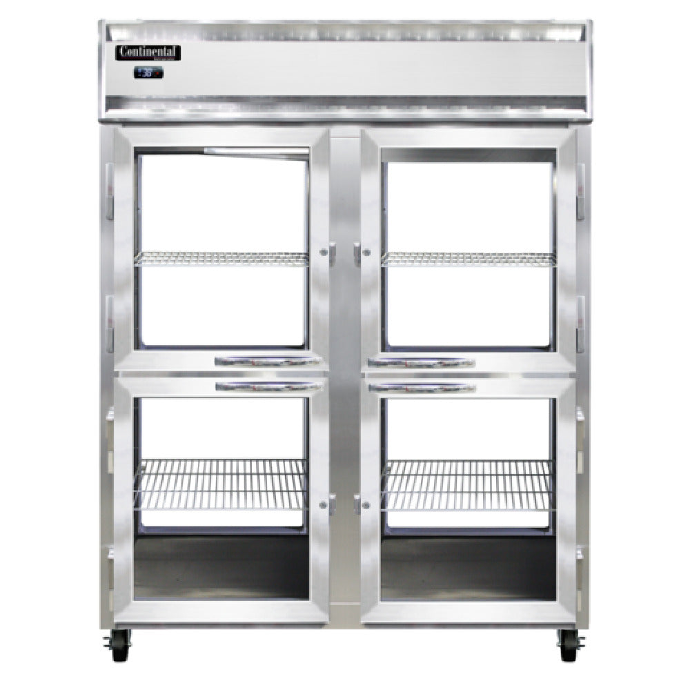 Continental Refrigerator 2RENSSPTHD-GD-GD Extra-Wide Refrigerator 52 Cu. Ft. Capacity