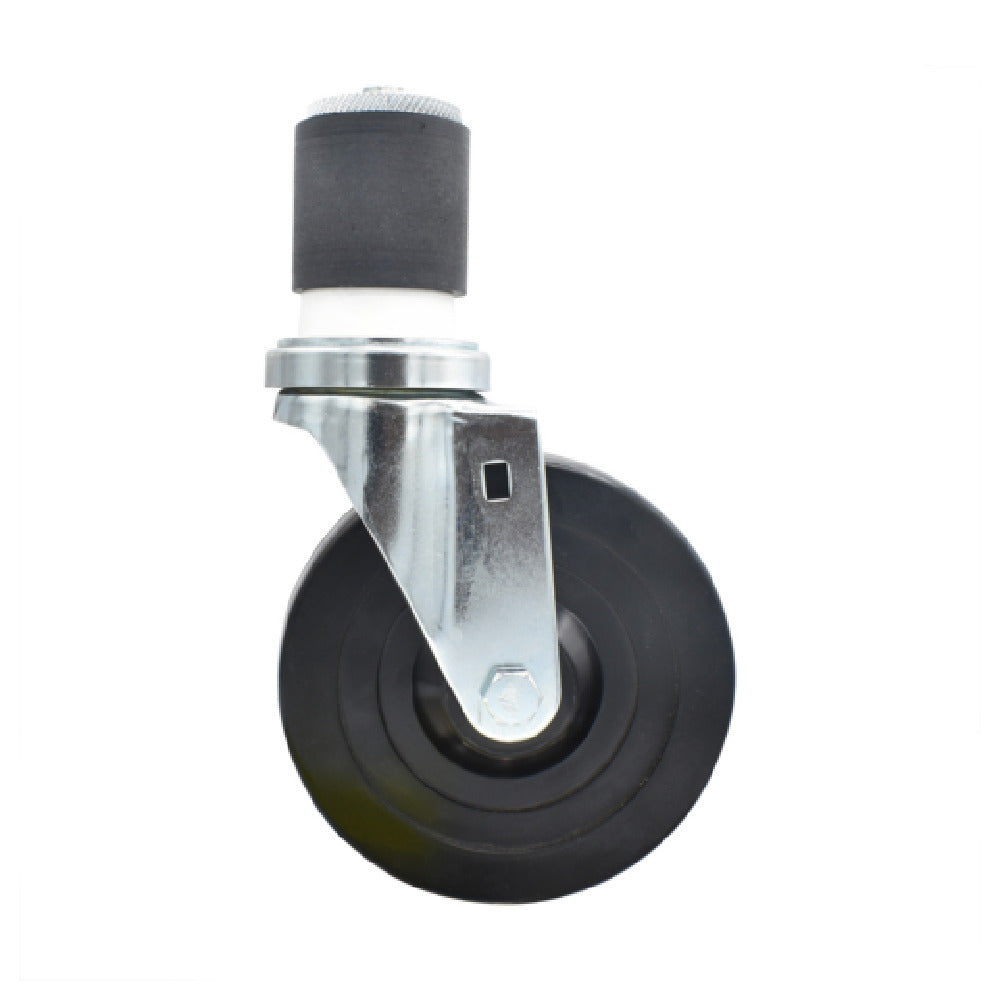 BK Resources 5SBR-4RA-HR - Swivel Caster, 2" Expanding Stem, 5" Hard Rubber Wheel