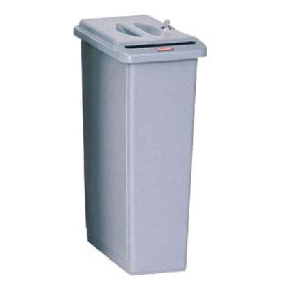 Rubbermaid FG9W1500LGRAY - Slim Jim® Confidential Document Container, 23 Gallon