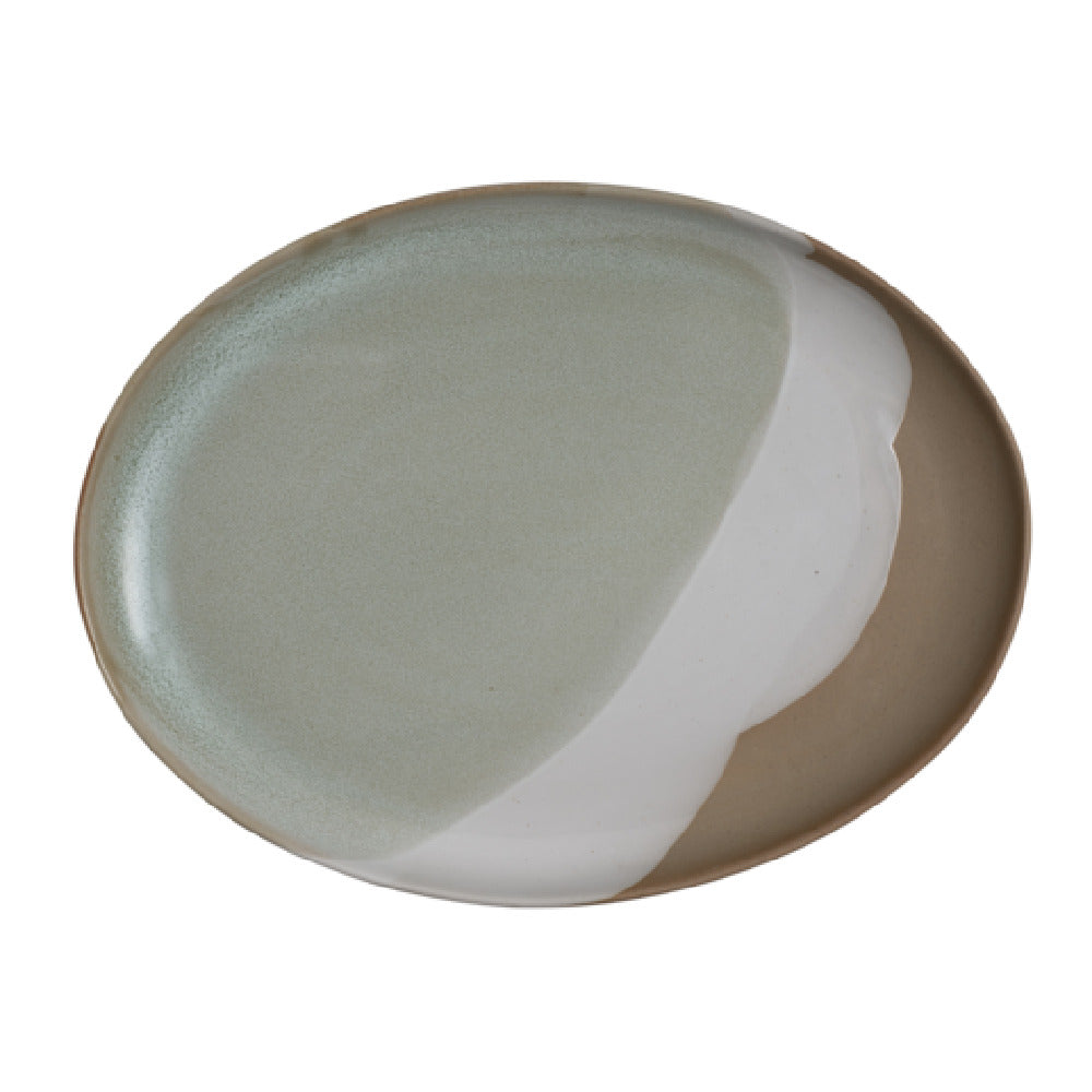 Steelite 6163RG173 - Oval Platter, 13.0" X 9.875" X 1.125", Forager Nest