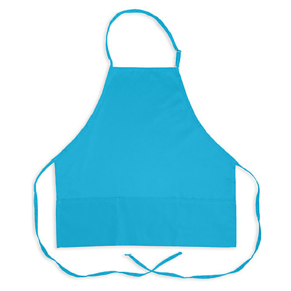 KNG 1040TEA Kng 27 In Bib Apron Teal 3 Pocket