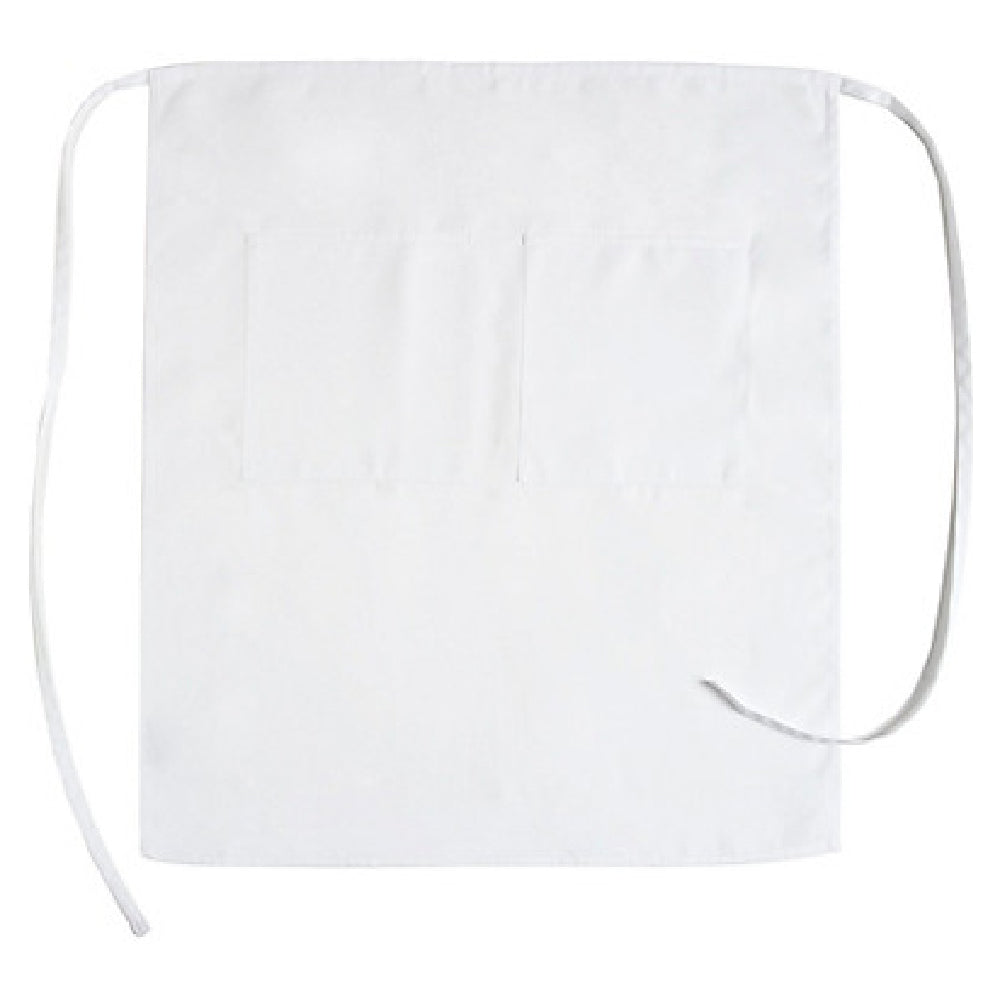 KNG 1043WHT Kng 32 In Bistro Apron White 2 Pockets