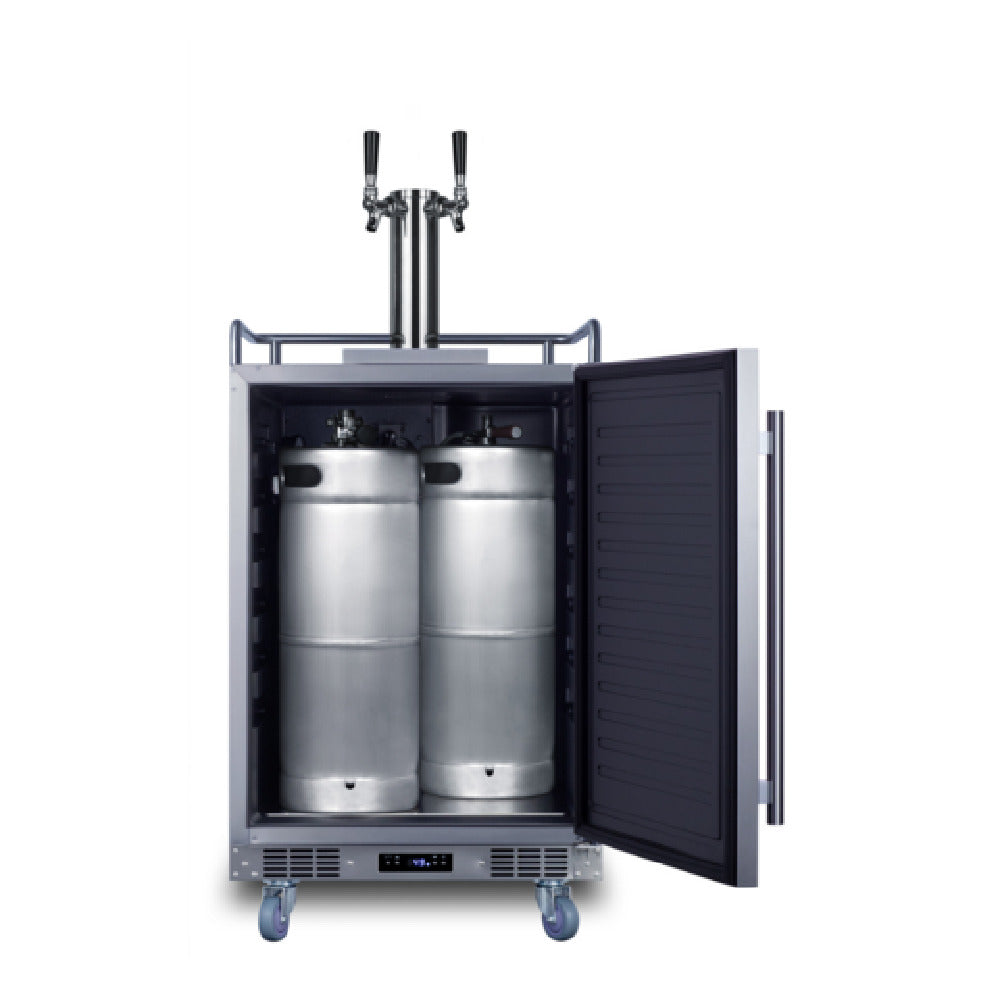 Summit SBC683OSTWINBW - Outdoor Beer & Wine Kegerator, 24" Wide, Commercially Approved