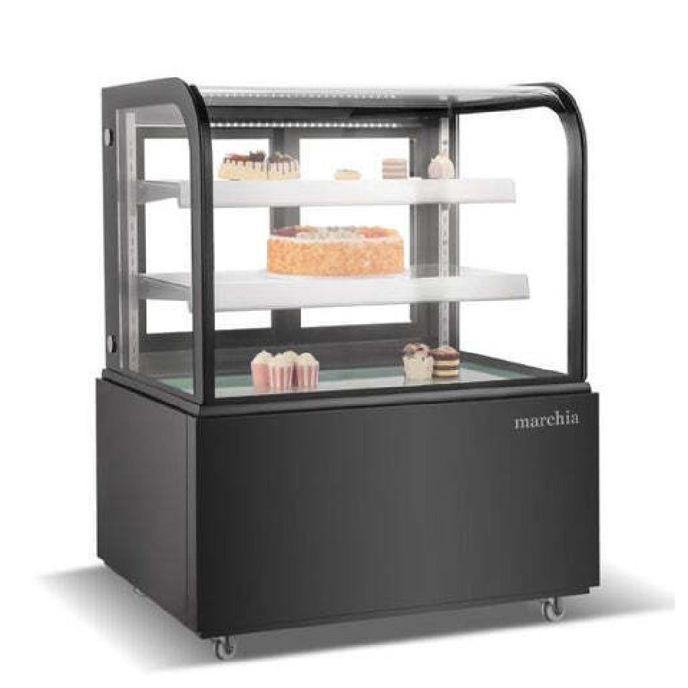 USR Brands MB36-B - Marchia Refrigerated Bakery Display Case, 36"W, 10.4 Cu. Ft. Capacity