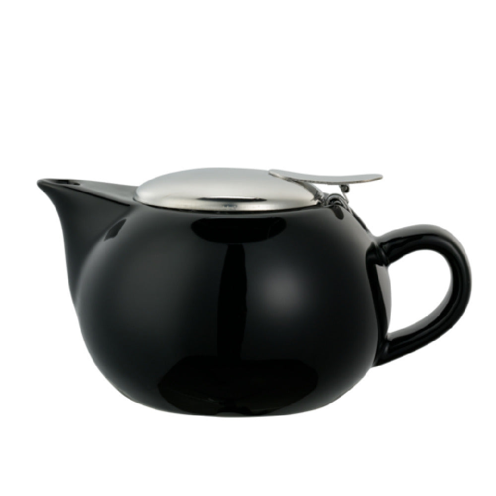 Service Ideas TPC10BL Service Ideas Ceramic Teapot Round 10 Ounce