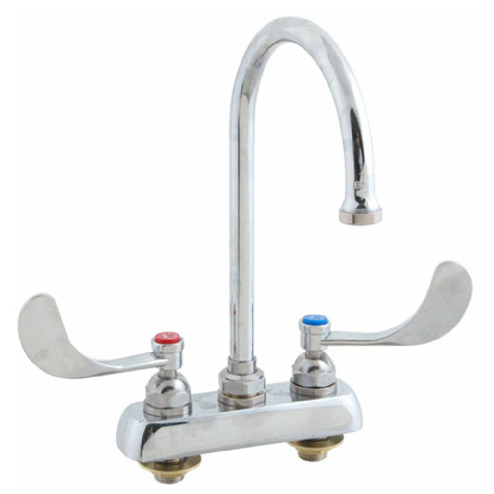 T&S Brass -1141-04 Faucet 4"dk Gsnk Wrstbld Handle