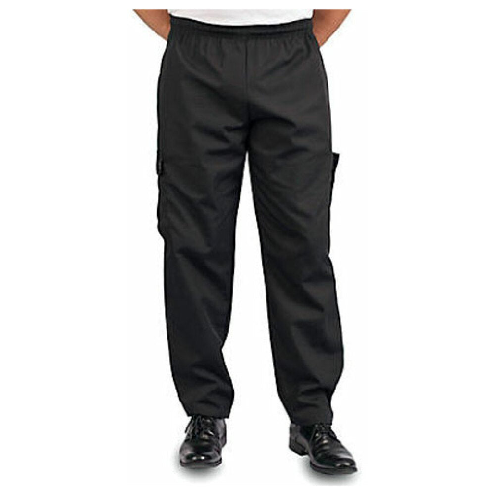 KNG 11382XL Kng 2xl Baggy Chef Pants Black