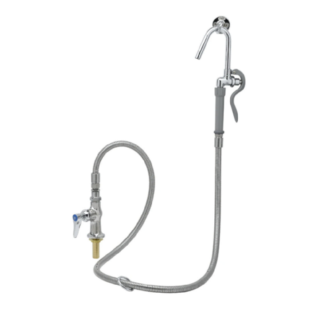 Cleveland SKFK - Single Pantry Faucet, With Hose & Nozzle Hook, 68” Flexible Stainless Steel Hose