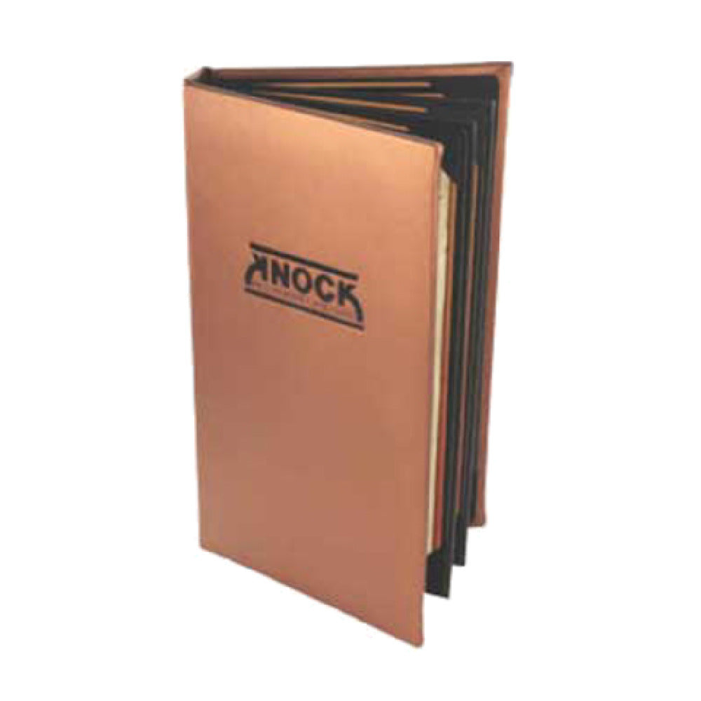 Menu Solutions MAJ140BD Menu Cover Holds 4-1/4" X 14" Inserts Triple Panel Booklet With 4 Views